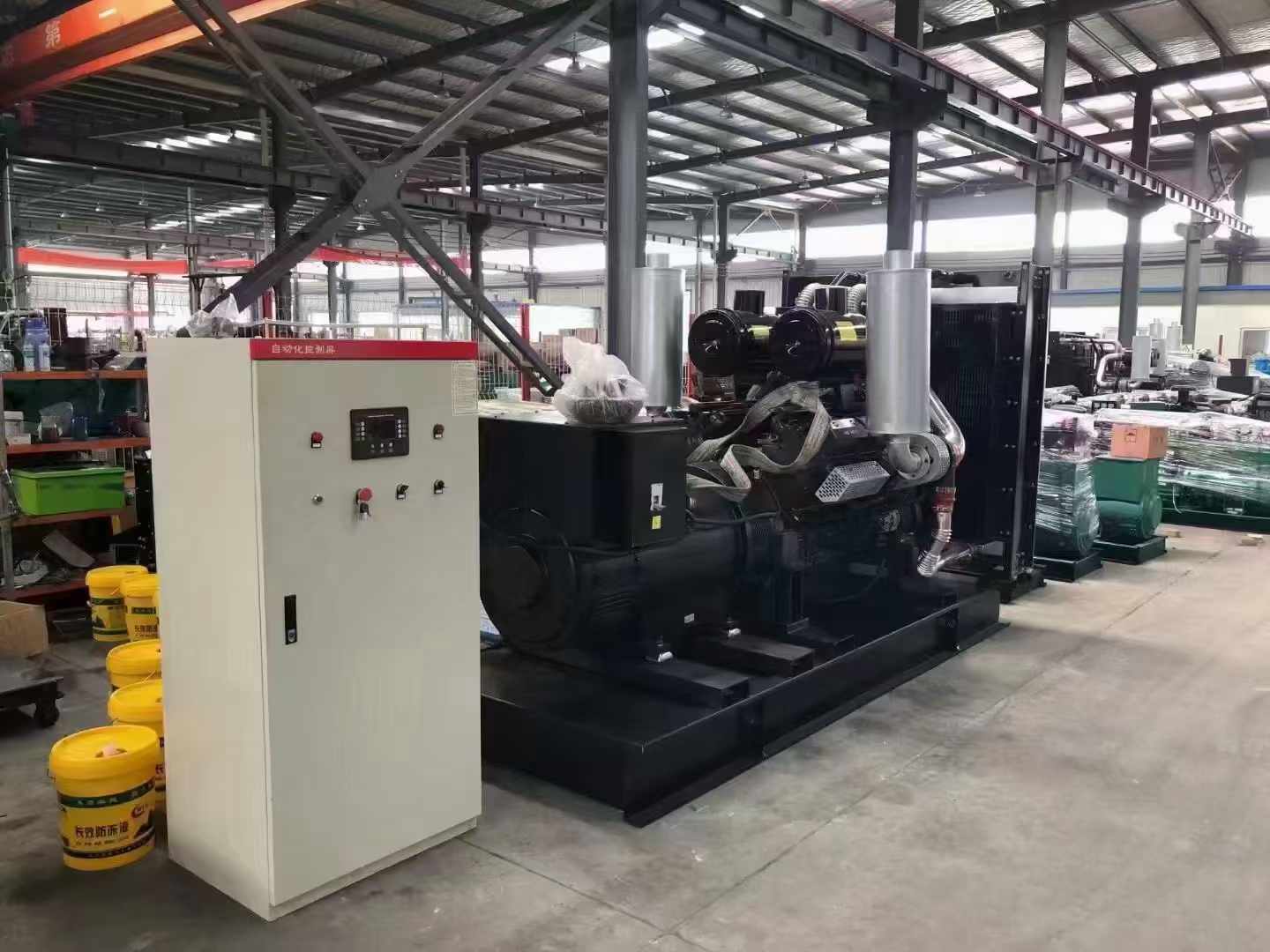宝鸡柴油发电机组负载测试时，若出现异常运行状态应如何处理？